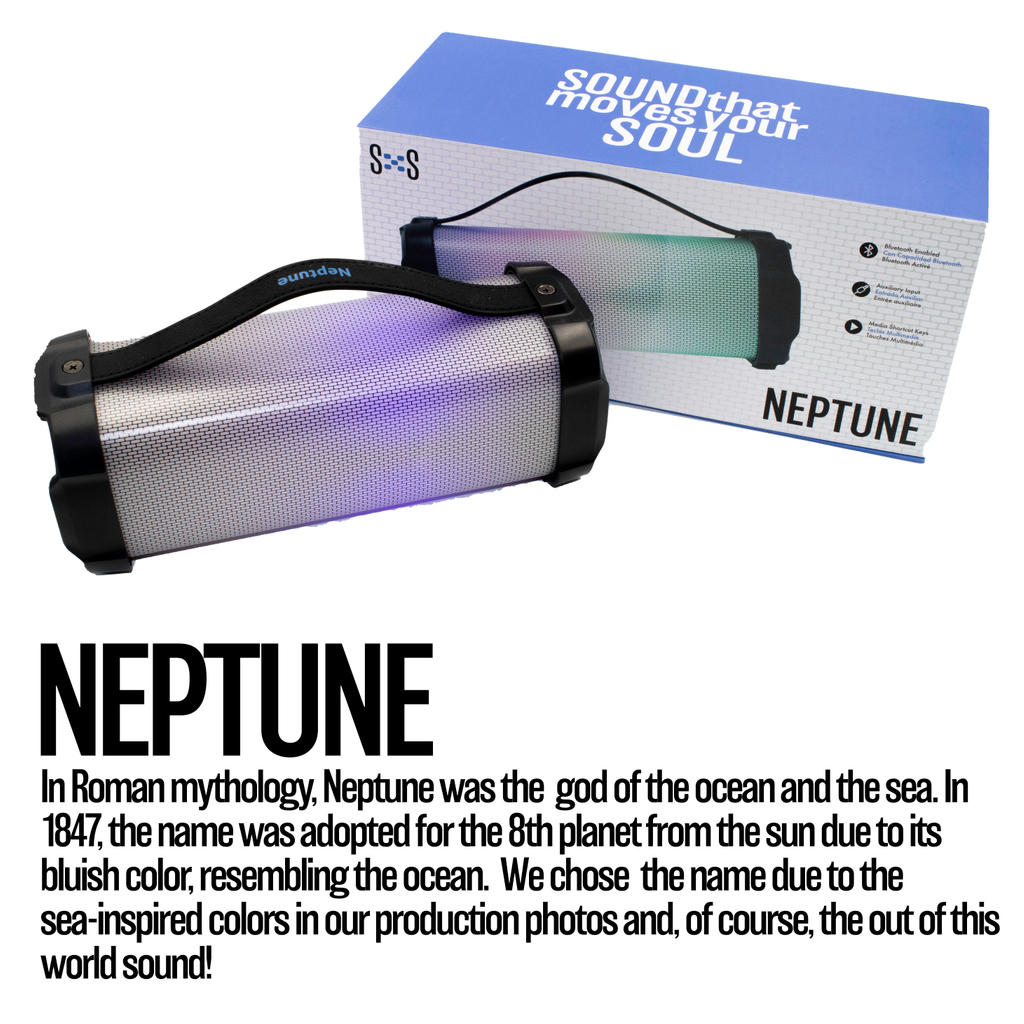 SXSMobility's tweet photo. How did we come up with the name Neptune?  Now you know!  #sxs #sound #speaker #bluetooth #wireless #electronics #neptune #history https://t.co/mn5IttlE44