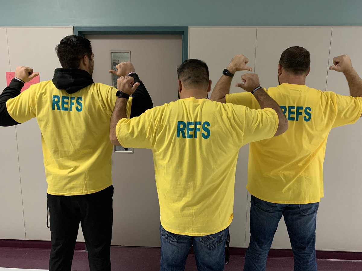 Keith_Carey94's tweet photo. The refs are ready for FCA gym night! It’s going to be fun!! https://t.co/alvXCjmbGw