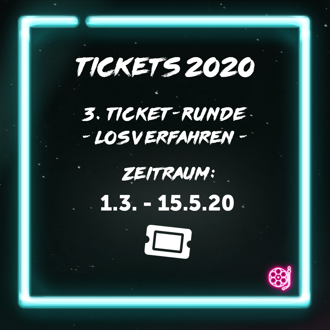 ** INFO: 3. TICKET-RUNDE - VERLOSUNG**

Ab dem 1.3., 12:00 Uhr habt ihr die Chance an der Verlosung der restlichen Tickets teilzunehmen. 

medimeisterschaften.com
#MMXX #NURLiebe