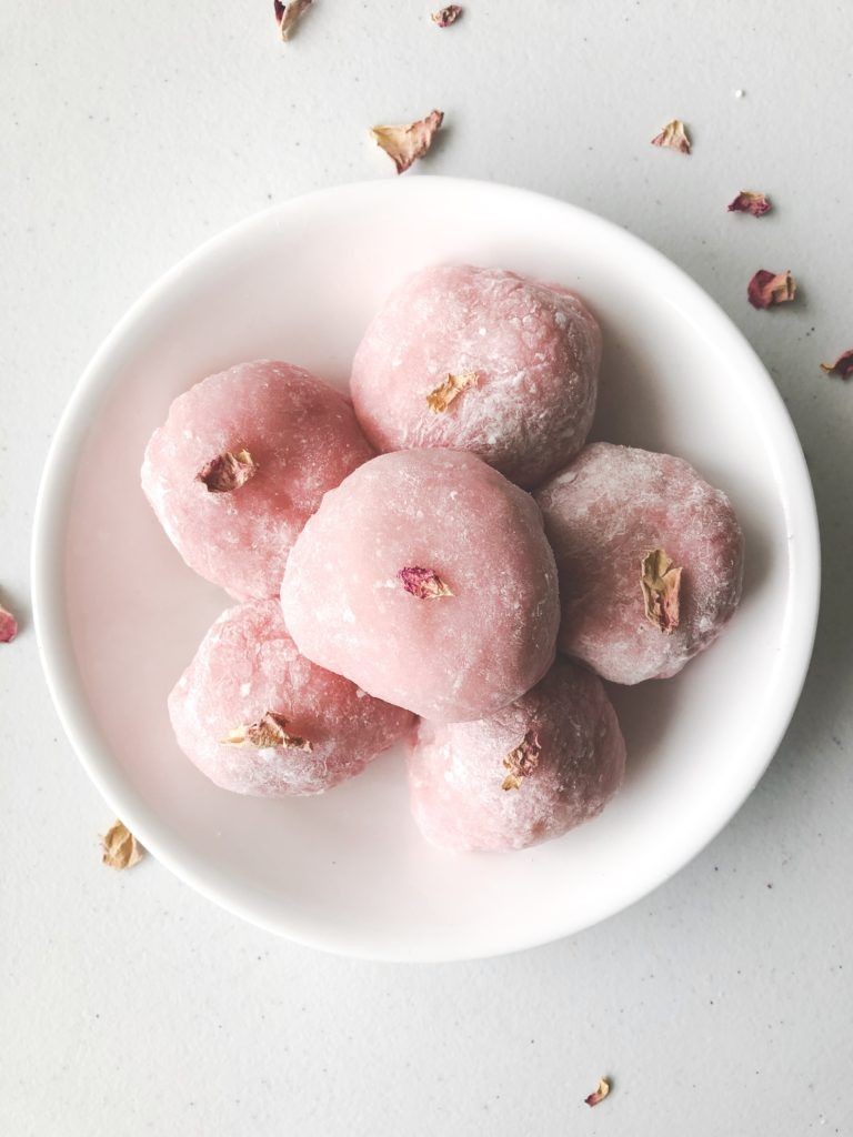 strawberry daifuku (Japanese treats)