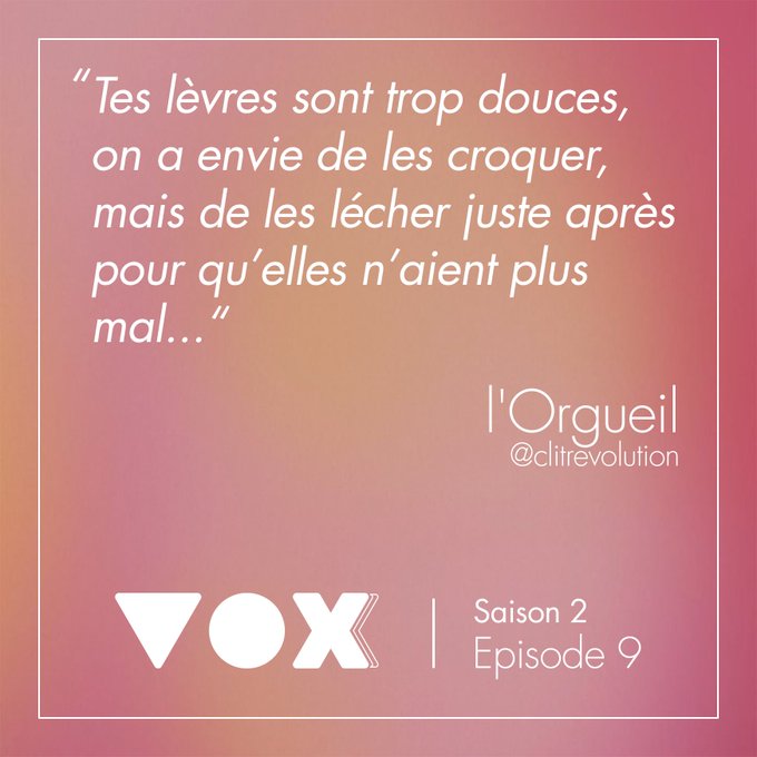 &ldquo;Le go&ucirc;t du p&eacute;ch&eacute;&rdquo; 😋 Texte de La pr&eacute;diction, qu&rsquo;elle interpr&egrave;te avec @ohshititslele, Orgasme et Moi,