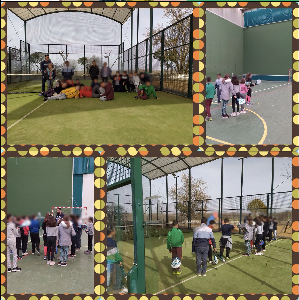 CeipMayorga's tweet photo. Hoy promocionando el #padel con nuestros alumnos, gracias a las instalaciones que nos cede el @aytomayorga #YosoydelSanFrancisco @educacyl https://t.co/Snn9LOvAMR