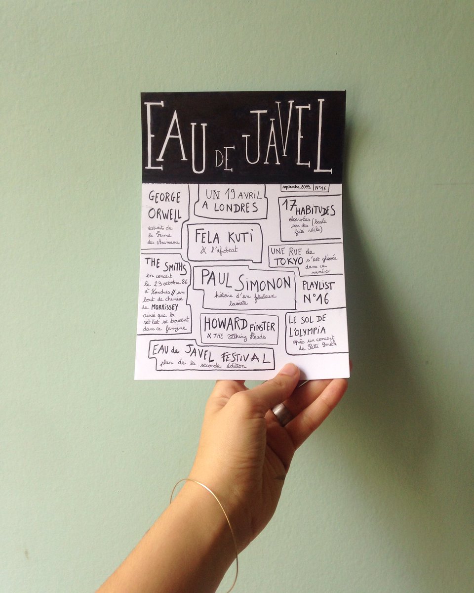 Fabulous French fanzine by Violette. Eau de Javel.