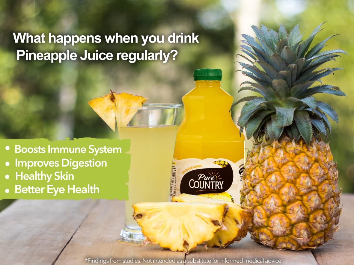PureCountryJa's tweet photo. Deliciously sweet and good for you! That’s the scoop on #PineappleJuice 🍍⁣
#PureCountryJuices https://t.co/QMi3kh2uXZ