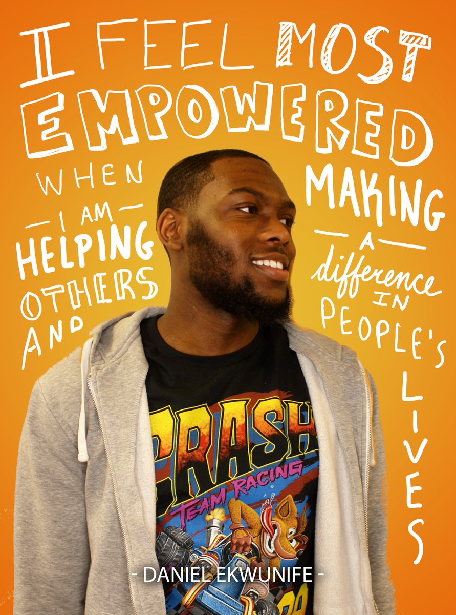 FDUStudentUnion's tweet photo. Daniel Ekwunife shares his thoughts on empowerment.
We’d like to thank Daniel, as well as everyone else who participated in our Black History Month student portrait series, for sharing their time and thoughts with us.
#FDUMetro #FDUStudentUnion #FDUWhatsNew #MyFDU https://t.co/1O0FK830vw