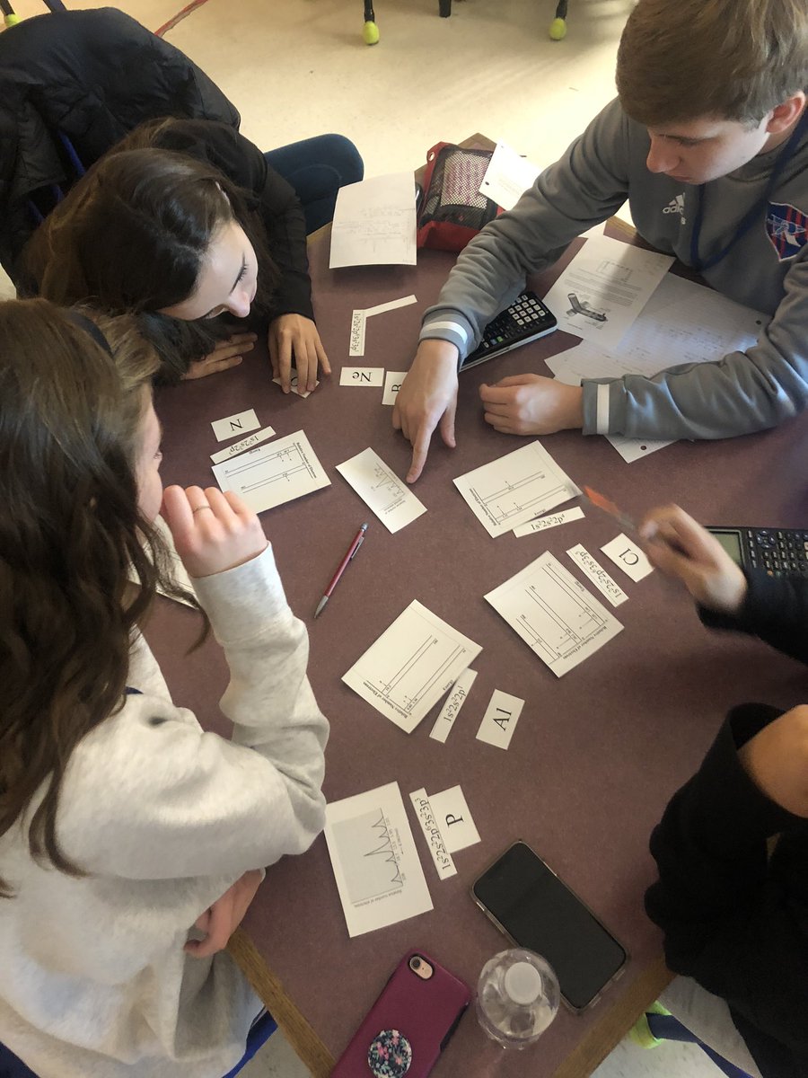 MrsLBeam's tweet photo. #APChem students matched elements and electron configurations to the correct PES. I enjoyed seeing each team’s different approach. #WarriorWay https://t.co/VYiO2zoJGz