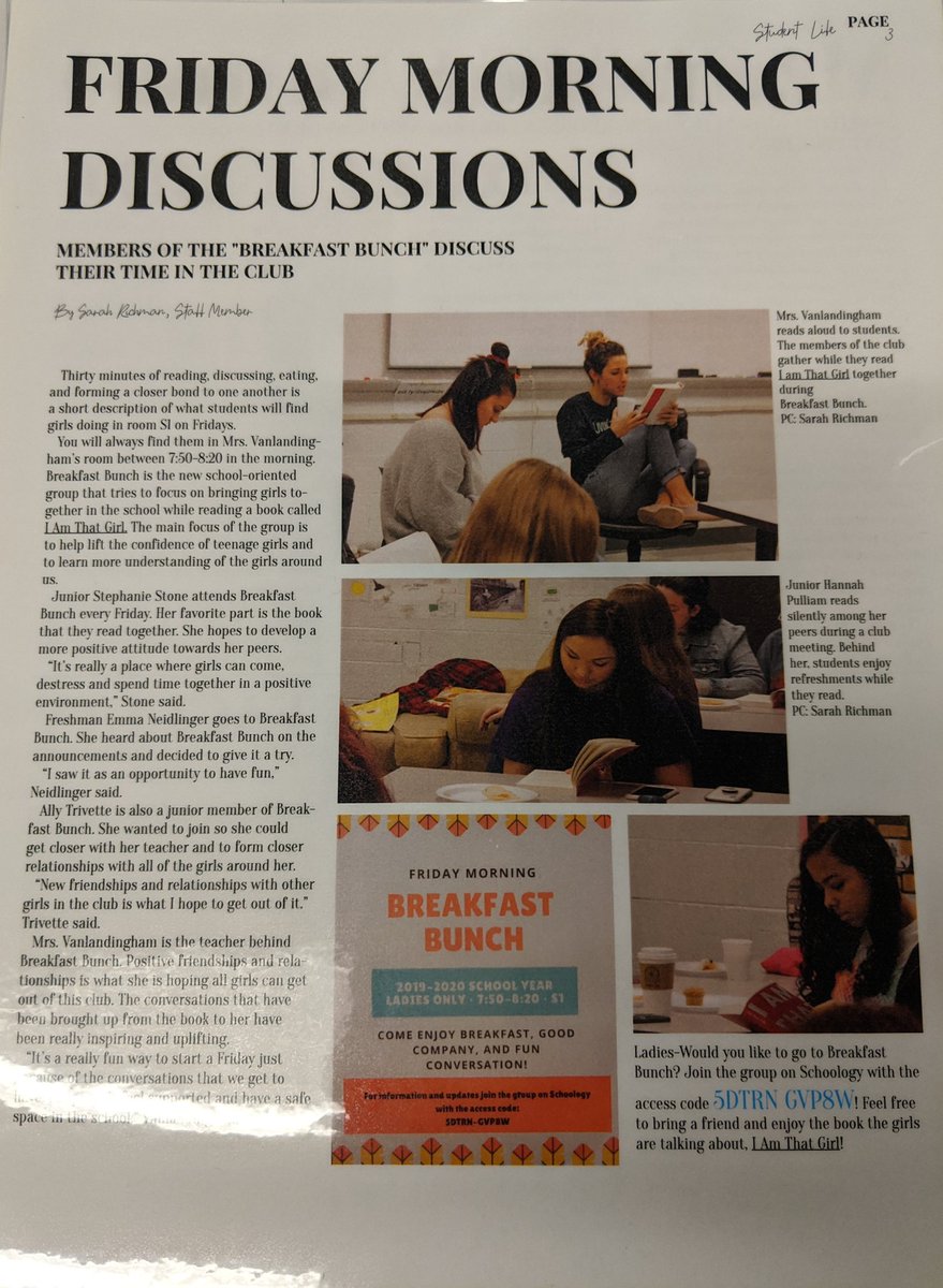 Thank you @LDHSPublication, y'all did a fabulous job shining light on these awesome ladies! These ladies have brought more joy than I ever could've imagined!