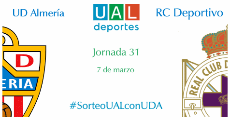 ualdeportes's tweet photo. ⚽️ UD Almería - RC Dep ⚽️

El tiempo primaveral invita al fútbol. Aprovecha el sorteo de 2x2 entradas y vente "by the face" a animar a la @U_D_Almeria 

✅ Haz:

✔️ Like y comparte
✔️ Menciona a quien te acompañará
✔️ Síguenos

¡Más entradas en FB!

Bases: https://t.co/BS1H0OPlLL https://t.co/N90SCmxKCw