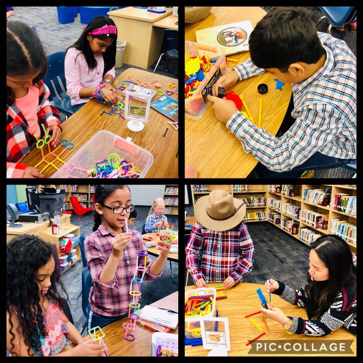 KohrvilleLib's tweet photo. Amazed by the collaboration and creativity with these Ss and teacher! #LibraryPromise @KohrvilleKISD #KleinISDPRSquad #refuse2sink #wb4k #KohLibFeb20 @ecabahug1_ellen #makerspaces #stemchallenge https://t.co/cLK48GbFPp