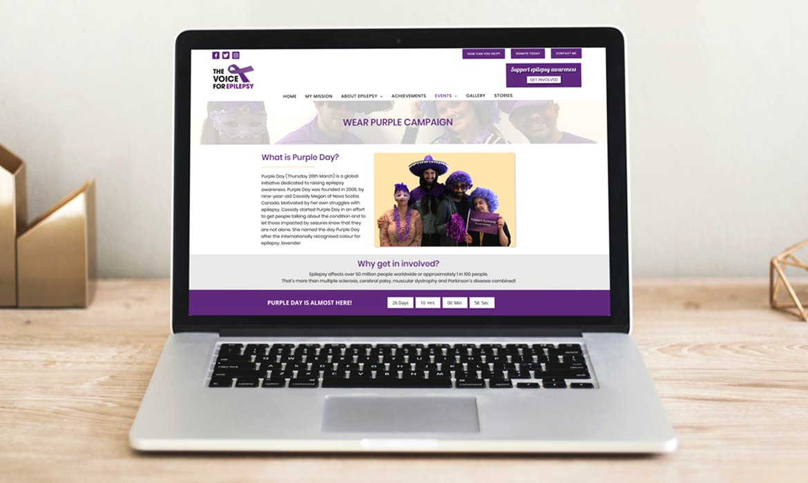 maginwebdesign's tweet photo. It’s been 3 years since we created the charity fundraising website, The Voice for Epilepsy. We'd like to ask for everyone’s support for the Purple Day 2020 campaign. 
Visit their website for more info!
#purpleday2020 #charity #fundraising #webdesign
https://t.co/v5apISwCUf https://t.co/oyf1tt0ja4