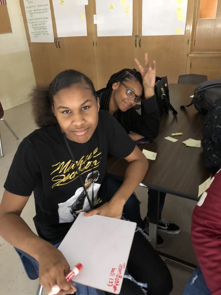 DrEricaYoung's tweet photo. @TheGirlsOfColo1 sending BHM out right at @ShawneeAcademy with a game of Black Card Revoked. https://t.co/RvMB4QJUUI