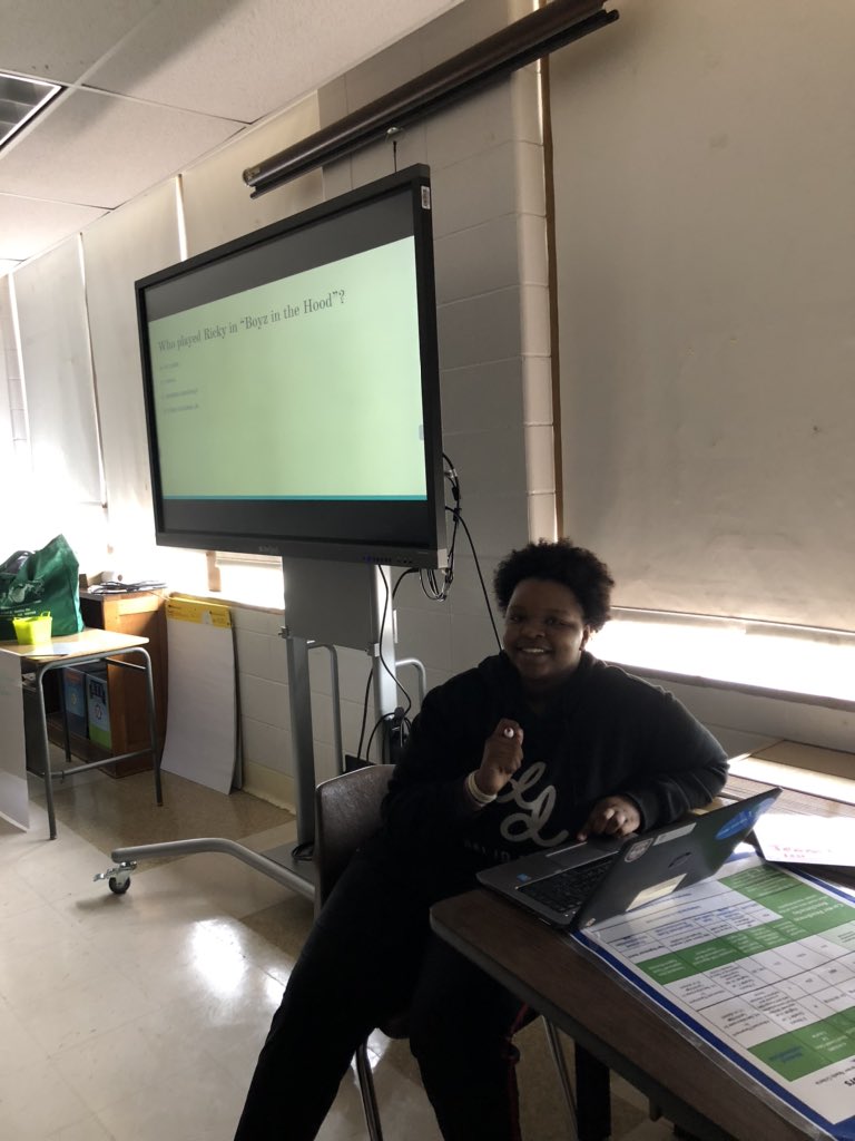 DrEricaYoung's tweet photo. @TheGirlsOfColo1 sending BHM out right at @ShawneeAcademy with a game of Black Card Revoked. https://t.co/RvMB4QJUUI