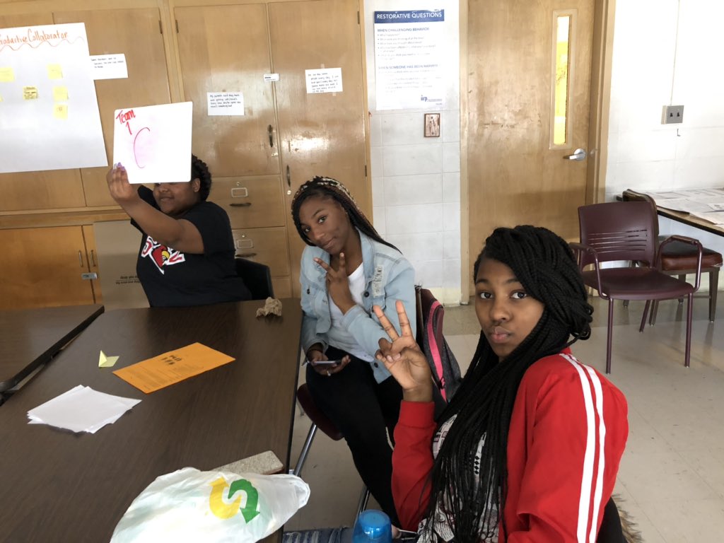 DrEricaYoung's tweet photo. @TheGirlsOfColo1 sending BHM out right at @ShawneeAcademy with a game of Black Card Revoked. https://t.co/RvMB4QJUUI