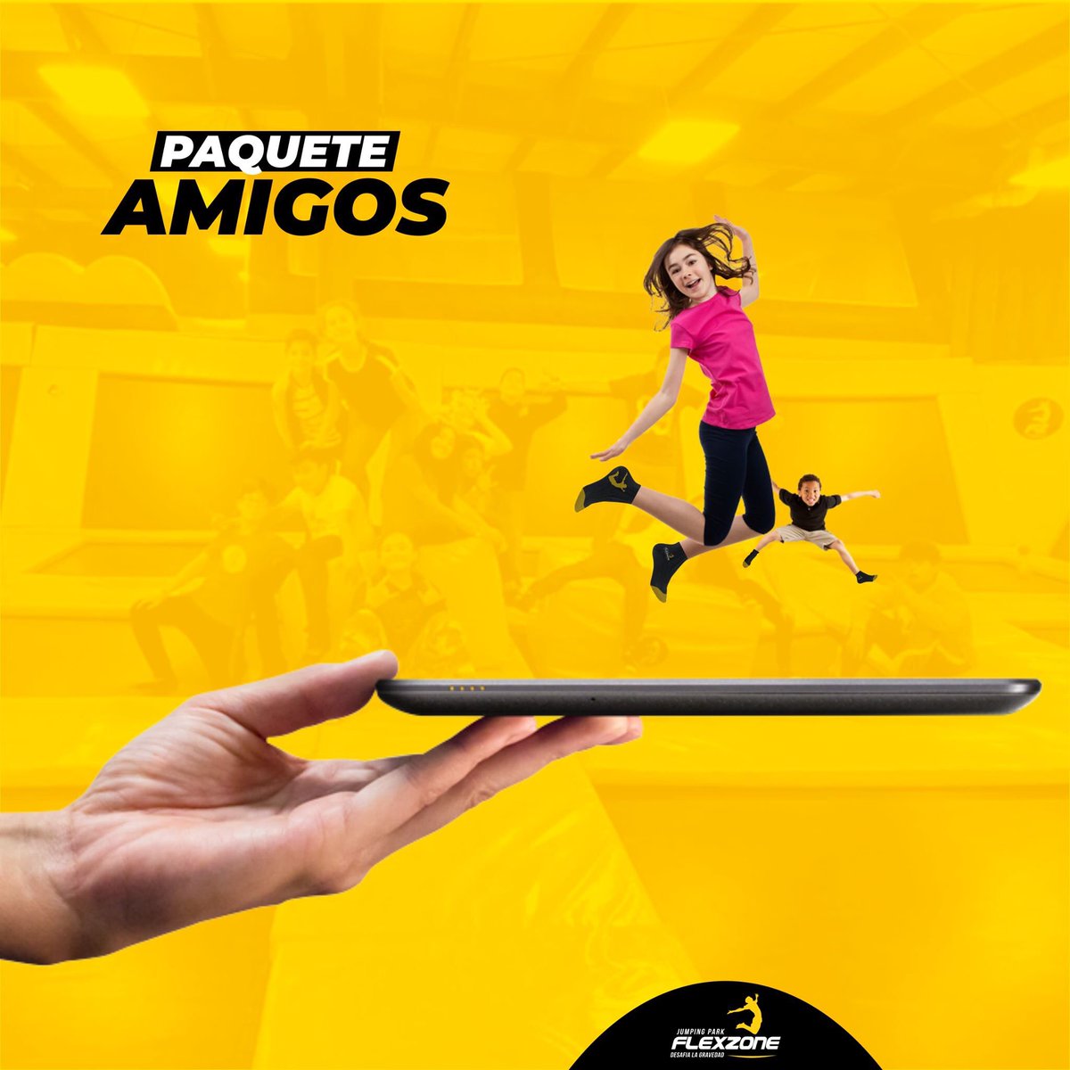 Flexzonejp's tweet photo. ¡Salten más, paguen menos!

💜PAQUETE AMIGOS💜 Una hora de salto 3 personas por $360 
📲Compra en línea hoy y haz tu tiempo ilimitado*: https://t.co/gzhJo5PfDg
*Venta en línea solo disponible para CDMX y Puebla https://t.co/PIlOHzUHxP