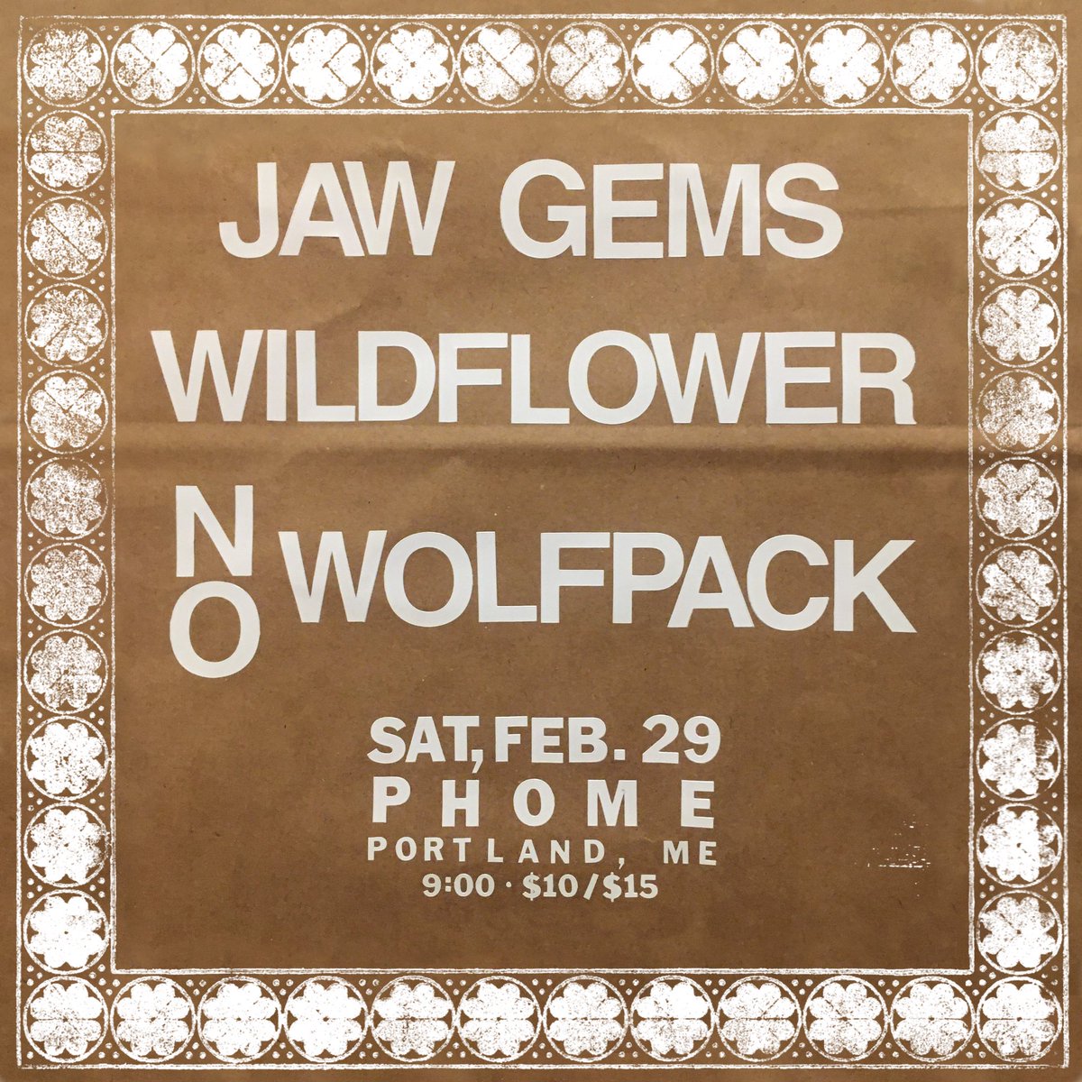 JAW GEMS (@jawgems) on Twitter photo JAW GEMS / Wildflower / No Wolfpack TOMORROW night at <a href="/P_H_O_M_E/">P.H.O.M.E.</a>. There are still some tickets left & today is the last day you can get them for $10. Head over to portlandhouseofmusic.com to grip! JAW GEMS / Wildflower / No Wolfpack TOMORROW night at <a href="/P_H_O_M_E/">P.H.O.M.E.</a>. There are still some tickets left & today is the last day you can get them for $10. Head over to portlandhouseofmusic.com to grip!