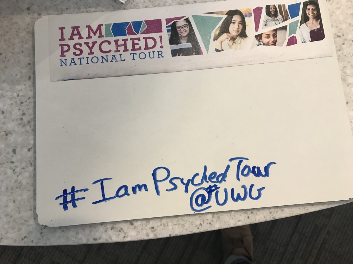 Students! Don't forget that today is the FINAL day to engage in our interactive activities in the #IAmPsyched tour at Ingram Library! Stop by before we take it down! #uwglibrary #uwg #IAmPsychedTour
