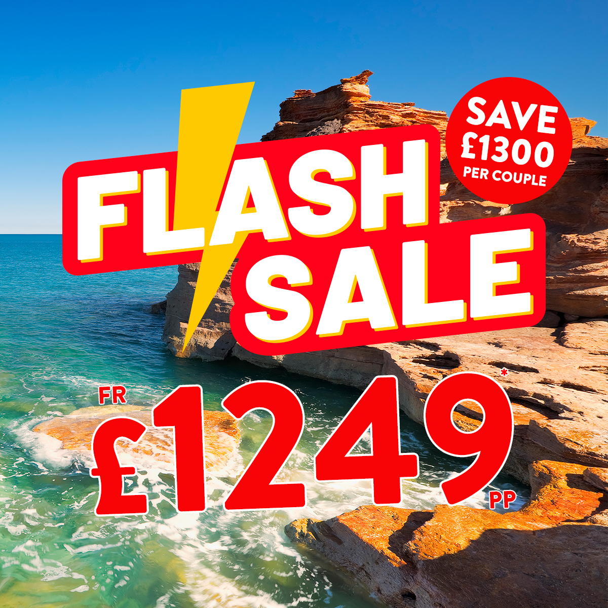 ⚡FLASH SALE⚡15nts Perth &amp; Australia's Coral Coast 🇦🇺
💥 Was £1899 NOW fr just £1249!! 💥👉 bit.ly/2T4Vzqq 
🛳️ 10nt Full Board cruise aboard the Sapphire Princess
🛫 Includes return flights from Gatwick
🏨 Includes FREE 4nt Perth stay worth £160pp!