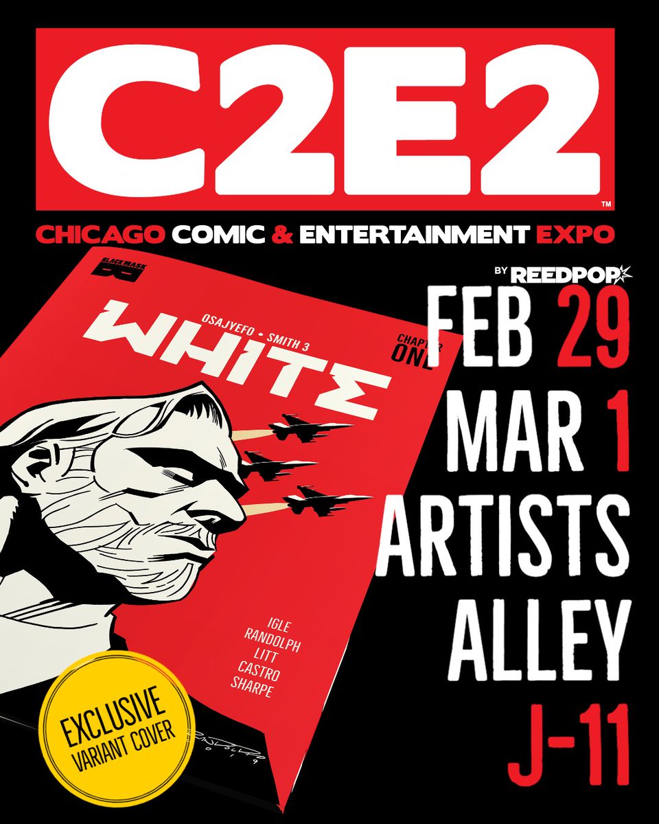 BLACKthecomic's tweet photo. #CHICAGO! We are here at #C2E22020 — and it’s cold AF! 🥶 https://t.co/68qwDRZrG6