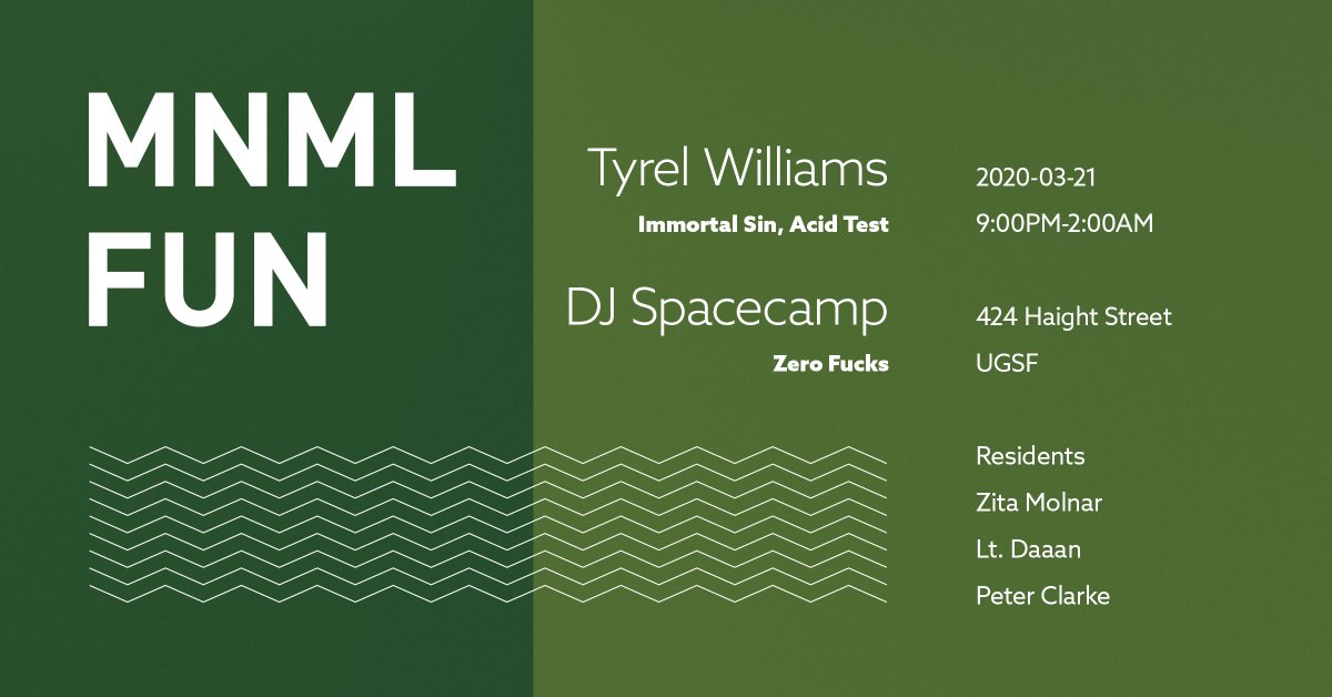mnmlfun's tweet photo. Limited $5 pre-sales available now via @residentadvisor, good for entry all night! https://t.co/qmcvU6q4md https://t.co/QXdiYWQhip