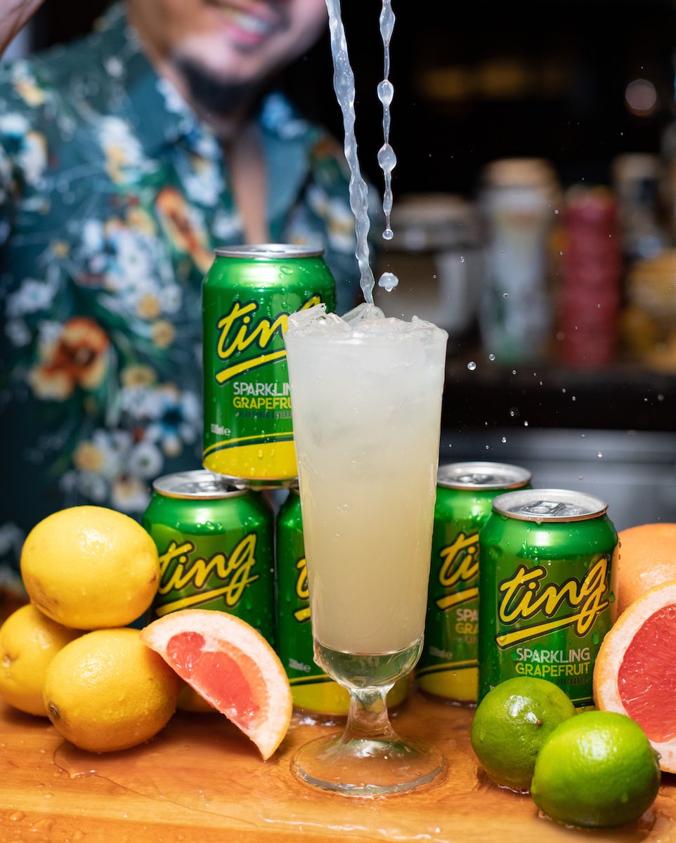 Issa Ting! Come try our Jamaican twisted cocktail using our favourite Caribbean drink splashed with rum 🍹