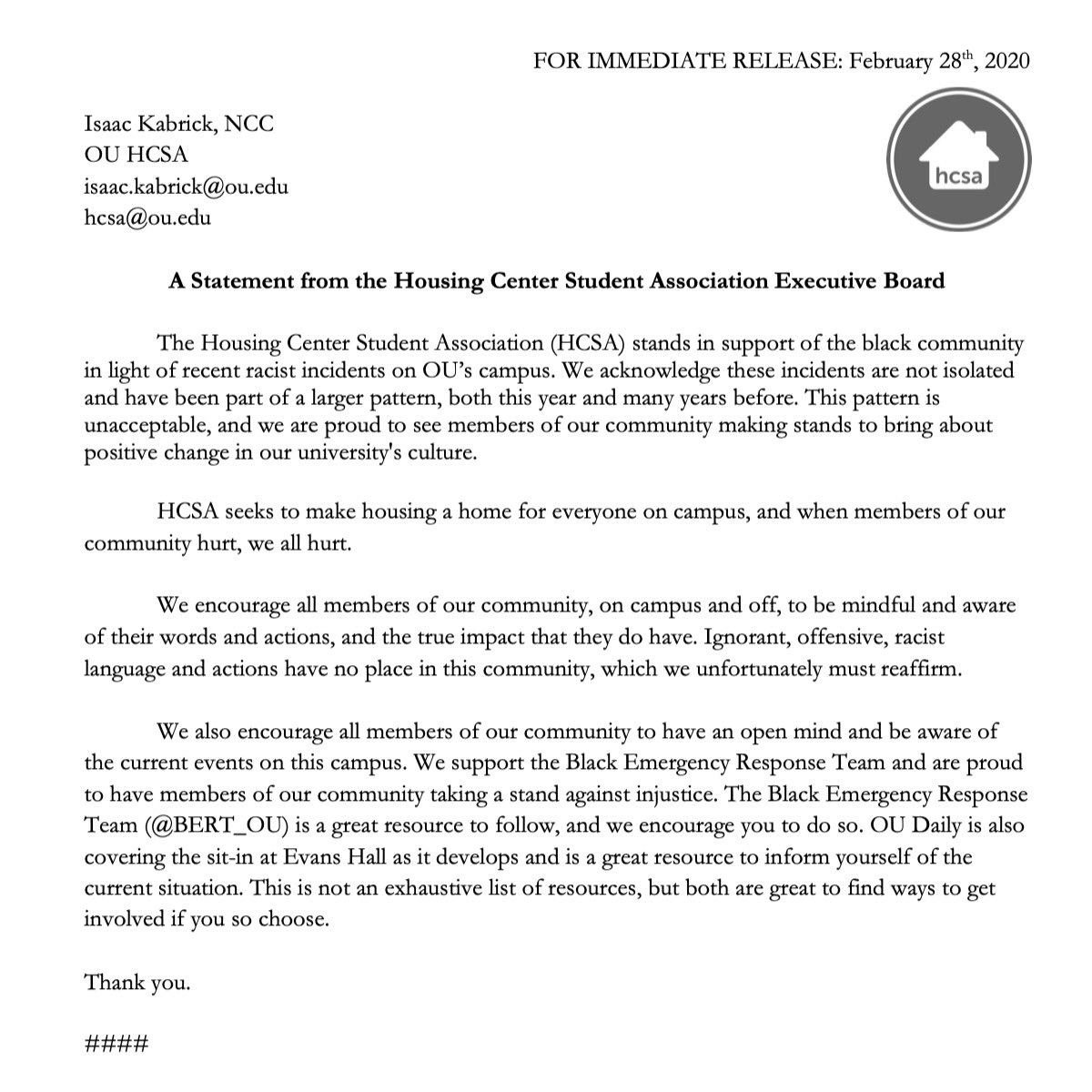 OUHCSA's tweet image. 