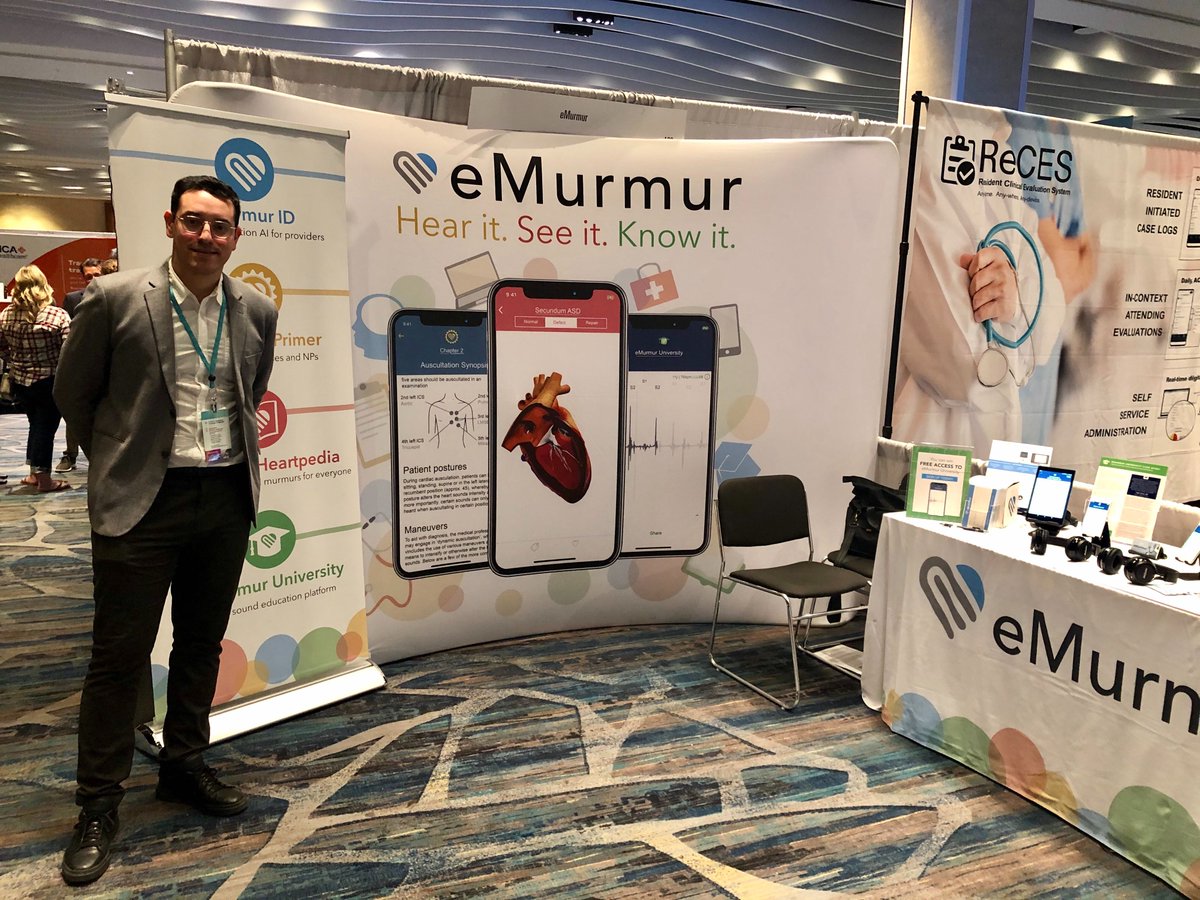 eMurmurHealth's tweet photo. Make sure to drop by Booth 126 at #ACGME2020 for a fun and interactive session that showcases the latest trends in #cardiacauscultation teaching! https://t.co/Xx2cG0Hg0A