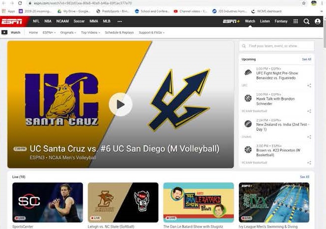 UCSCAthletics's tweet image. Lights camera and action. The @UCSCMVB squad face old friends sixth-ranked @UCSDtritons of the Big West 7pm tonight in San Diego on ESPN3
#goslugs #NoKnownPredators