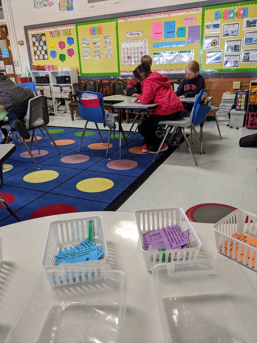 Playing one of my favorite review games. Answer a question correctly and get a puzzle piece. First to finish their puzzle wins. This is a great review before a test! <a href="/fainrockets/">Fain Elementary</a>