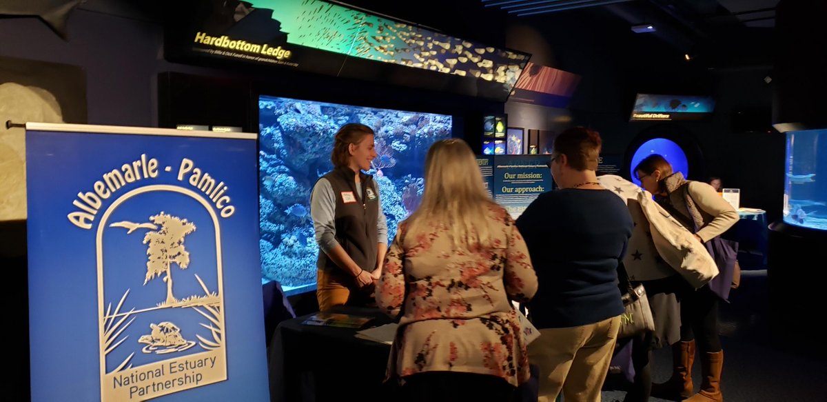 apestuary's tweet image. We had a great time sharing #estuary lesson plans with educators at last night's @SciREN_Coast at @NCAquariumatPKS! If you weren't able to make to the event, you can find all our lesson plans on our website: apnep.nc.gov/lesson-plans #nced #NCSTEM