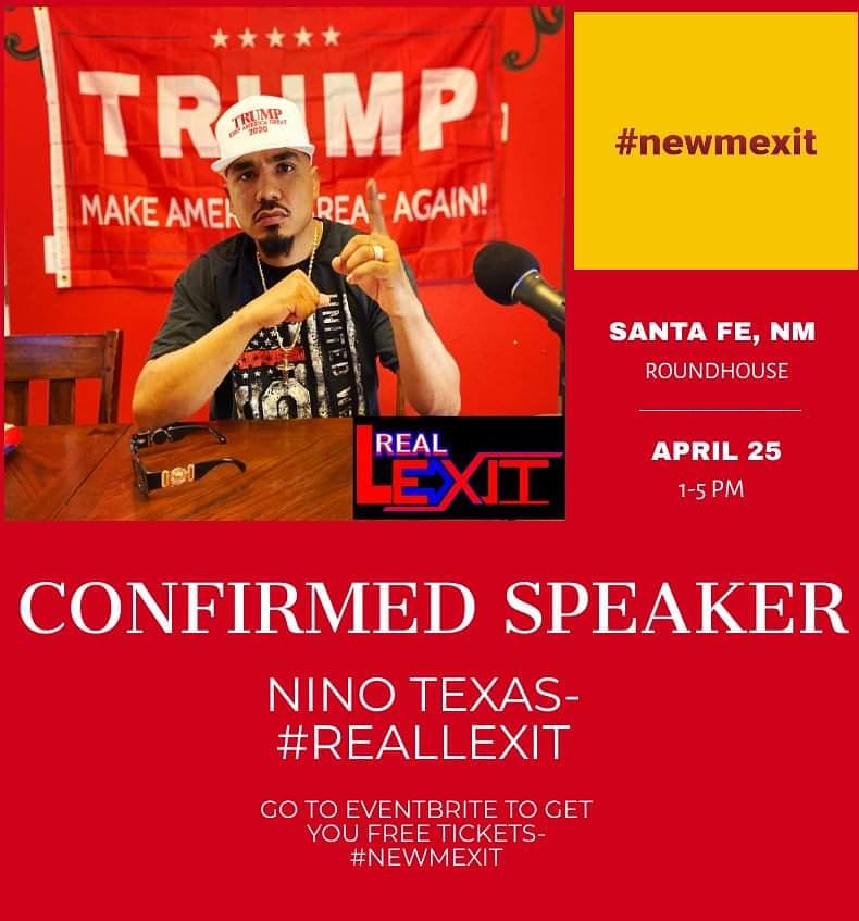 MelindaAnnRive's tweet photo. **CONFIRMED SPEAKER**
We are very excited to have Nino Texas From #RealLexit as a Confirmed Speaker at our #newmexit Rally!

Get your FREE TICKETS 👇
https://t.co/dprKmRrsLe https://t.co/YFT0uKiWY9