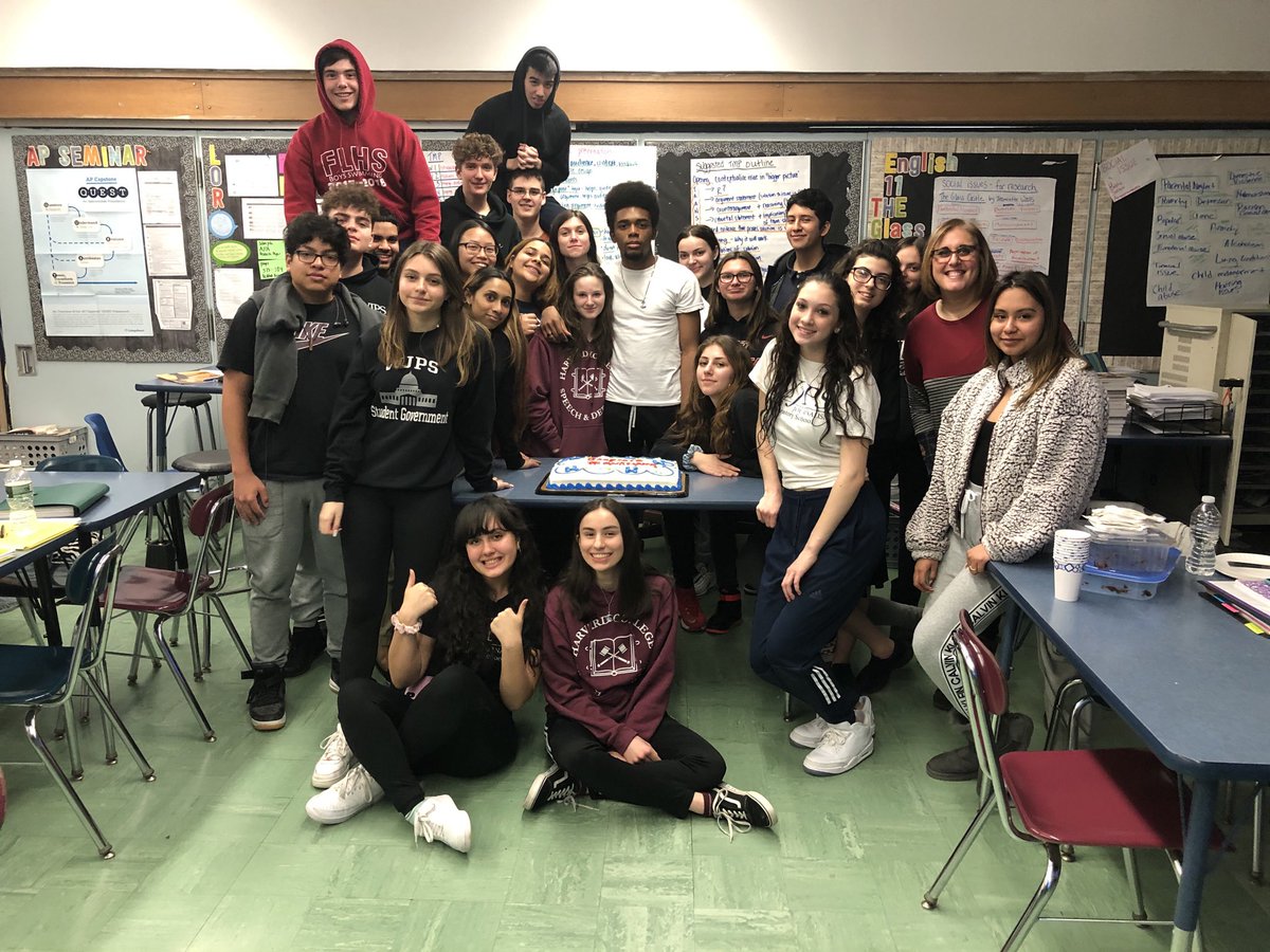 MizMarks's tweet photo. PT1 celebration: pizza, cake & Dalai Lama & Desmond Tutu’s “Have You Renounced Pleasure?” quiz. #rigor #PT2 #APSeminar #marksapsem #stimuluspackage @JanineWerner6 @MrPetrotta @WJPSPC https://t.co/JOVIScq85O