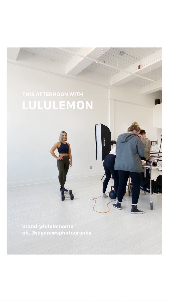 InkastStudio's tweet photo. BTS with @lululemonTO and @jaycrewsphoto for their recent photoshoot at @InkastStudio #lululemon #behindthescenes #bts #setlife #torontophotographystudio #torontostudiorental #lifestyleshoot #torontophotographer #photostudiorental #inkaststudio #inkast #toronto https://t.co/d0XqP0WGYW