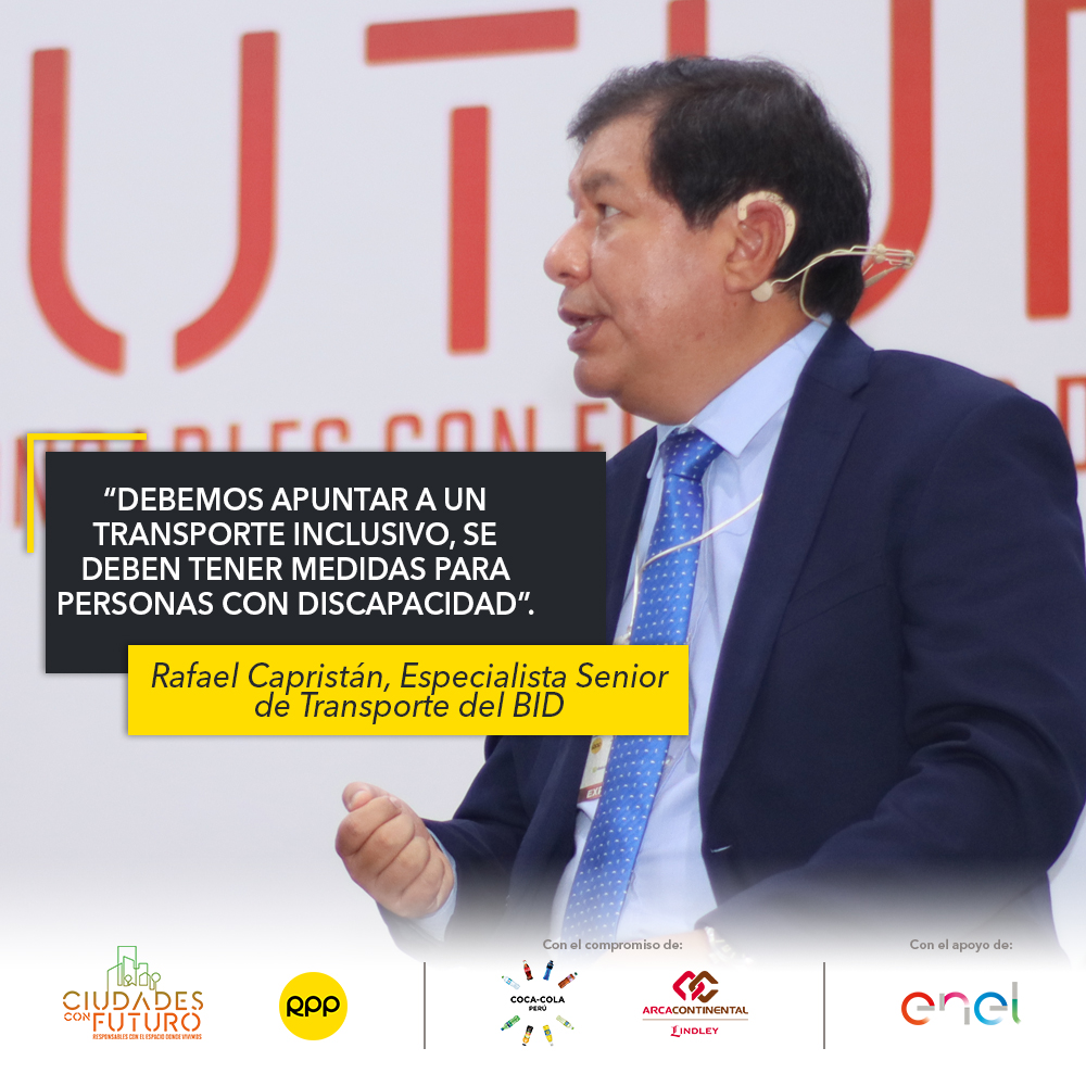 RPPNoticias's tweet photo. #CiudadesConFuturo 💪🏽 | Rafael Capristán, especialista senior de Transporte del BID, considera que las políticas de desarrollo sostenible deben estar centradas en el ciudadano.

🔴 EN VIVO ➡️ https://t.co/DB5Au9r7dJ https://t.co/B2PjblbeTR
