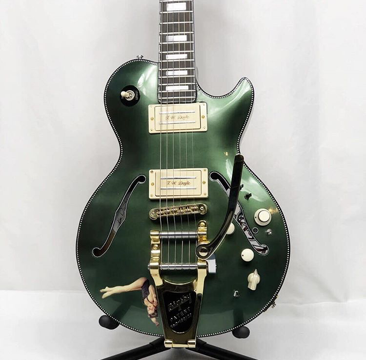 MohawkConsumer's tweet photo. Guitar #FinishFriday courtesy of @customDguitars with this T.W. Doyle 1850 tribute model. Refinished with our Vinyl Sealer, Heavy Bodied Sanding Sealer, Lacquer Retarder and Classic Instrument Lacquer, this #custombuild sounds just as good as it looks! 🤘🔥 https://t.co/pjy1kSNNbP