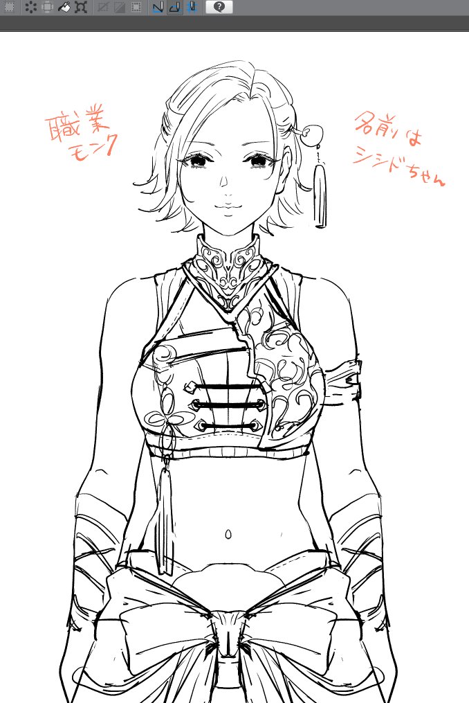 ポートフォリオ用にLive2D立ち絵を制作中… 