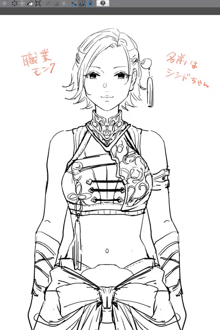 ポートフォリオ用にLive2D立ち絵を制作中… 
