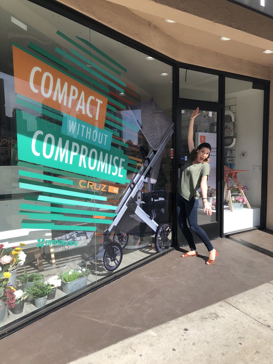 UPPAbabyCPSA's tweet photo. Just arrived at Traveling Tikes for the #UbKnox and #UbAlta tour and saw our new #UbCruz display window! @UPPAbaby #itsgreattobesilly https://t.co/4S17n3lWin