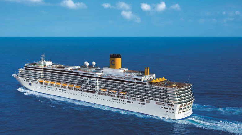 SystemPa's tweet photo. Cruise #Ship #Costa #Luminosa has been floating for hours in front of the port of #Ochio #Rios in #Jamaica. The ship is not allowed to dock at the port. @telegraaf @RTLnieuws @NOS @CNN @CNBC #coronavirus @SkyNews @BBCBreaking https://t.co/GtQRSRhqLQ