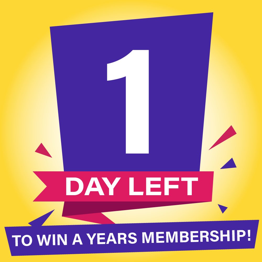 Only 1 day left to enter our prize draw to WIN a YEAR'S FREE MEMBERSHIP with all-inclusive 24 hour access!

Don't miss your chance to win a years membership worth over £300. It's really easy to enter &amp; the more you share the more entries you get!

gleam.io/SXa2r/anytime-…