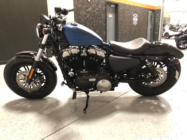 🚨"Manager's Special" Bike of the Week🚨  
2018 HD 115th anniversary #Forty-Eight in Legend Blue Denim features an eagle holding the renowned bar &amp; shield graphic across the fuel tank! Come by today &amp; see a sales associate for more information on this week's manager's special!