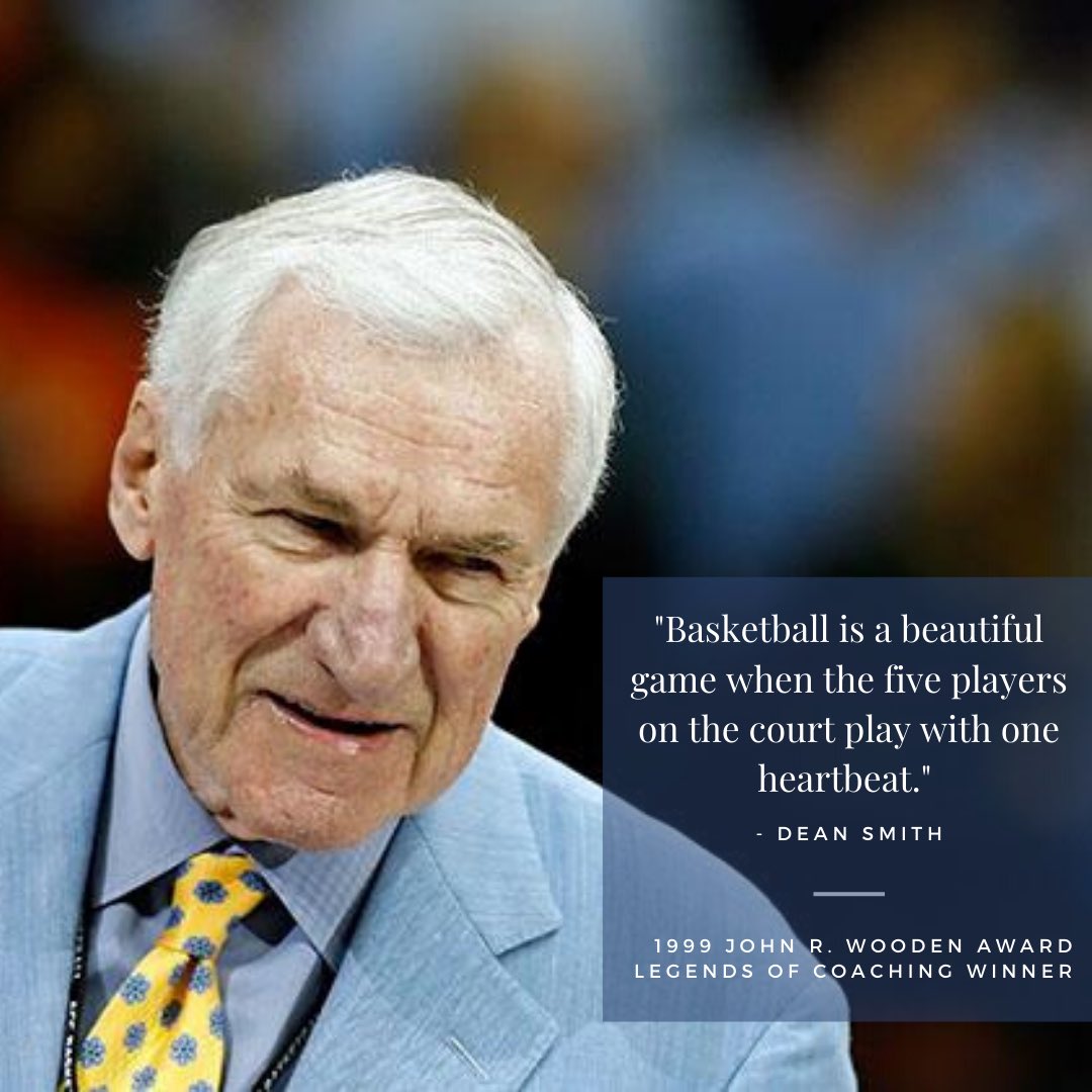 Happy birthday to our inaugural 1999 Legends of Coaching Winner, Dean Smith of 