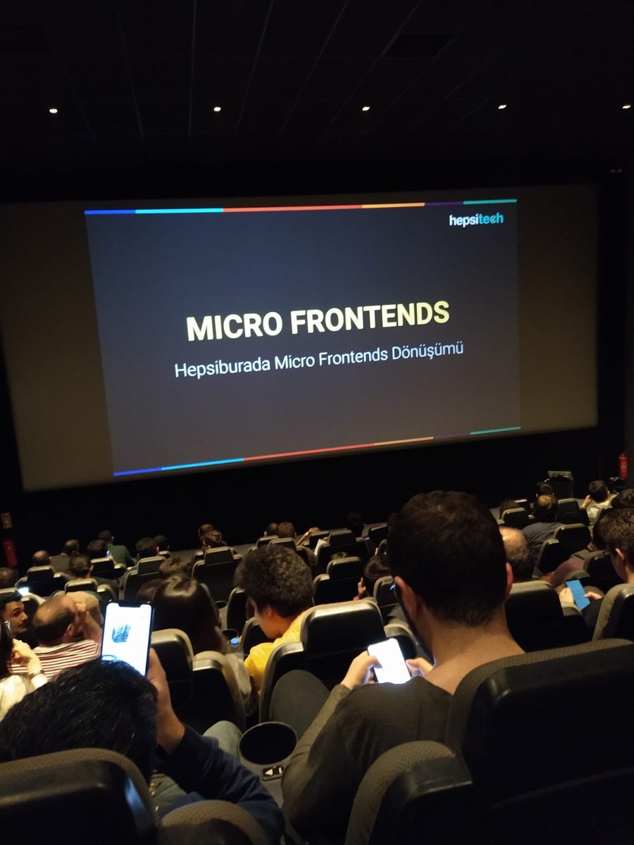 oguzhanaslan's tweet photo. Bu hafta ilk kez duzenlenen Hepsitech etkinliginde, gerceklestirdigimiz Micro Frontends donusumunu anlatik. @hepsiburada https://t.co/SqgCAKoqgs