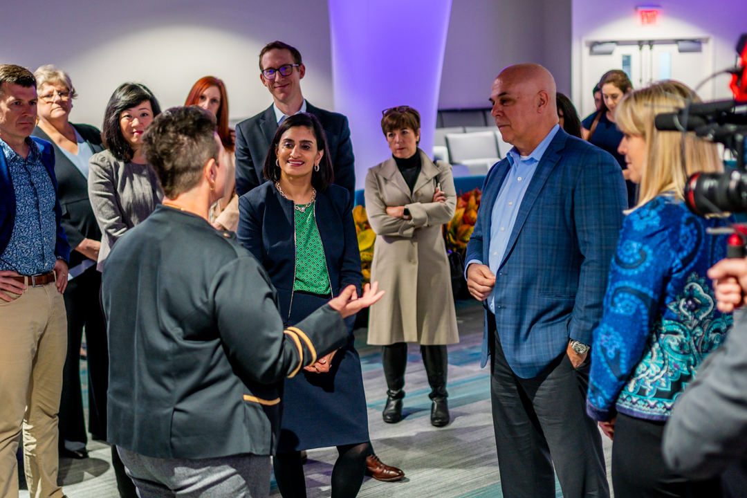SeemaCMS's tweet photo. CMS is #PromotingInteroperability through proposed rules aimed at breaking down barriers to unleash the power of data. This week I visited @_GuideWell's innovation center &amp; was excited to see the private sector working to ensure patients &amp; providers have access to data they need. https://t.co/TOBFPZQsC1
