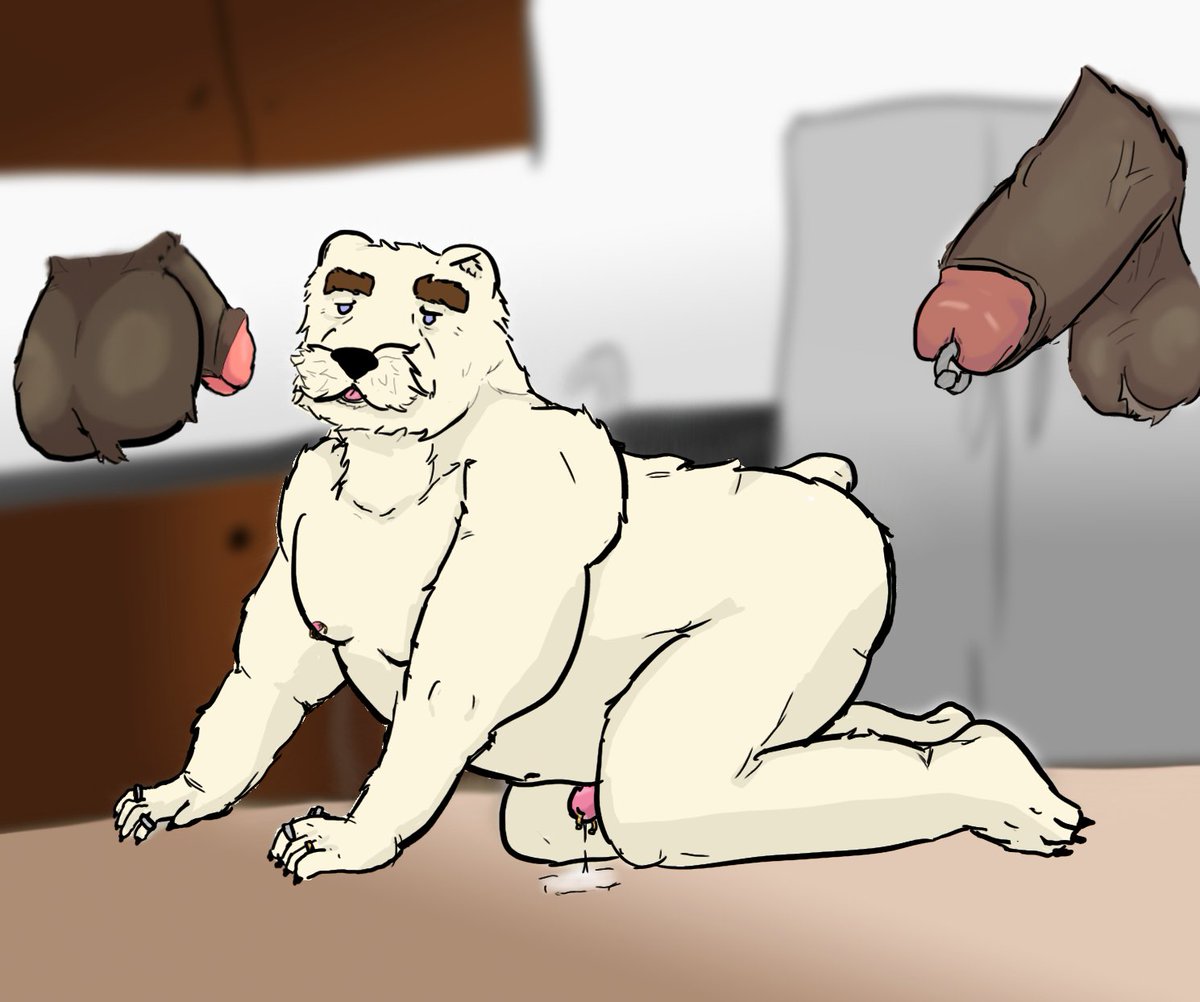 custardalvis's tweet photo. Today's Ahab wasn't super intensive bc I wanted to make this birthday present for my boyfriend @sweet_nctr :}
It's his polar bear Isaac about to get fucked up https://t.co/BCpCkn12fD