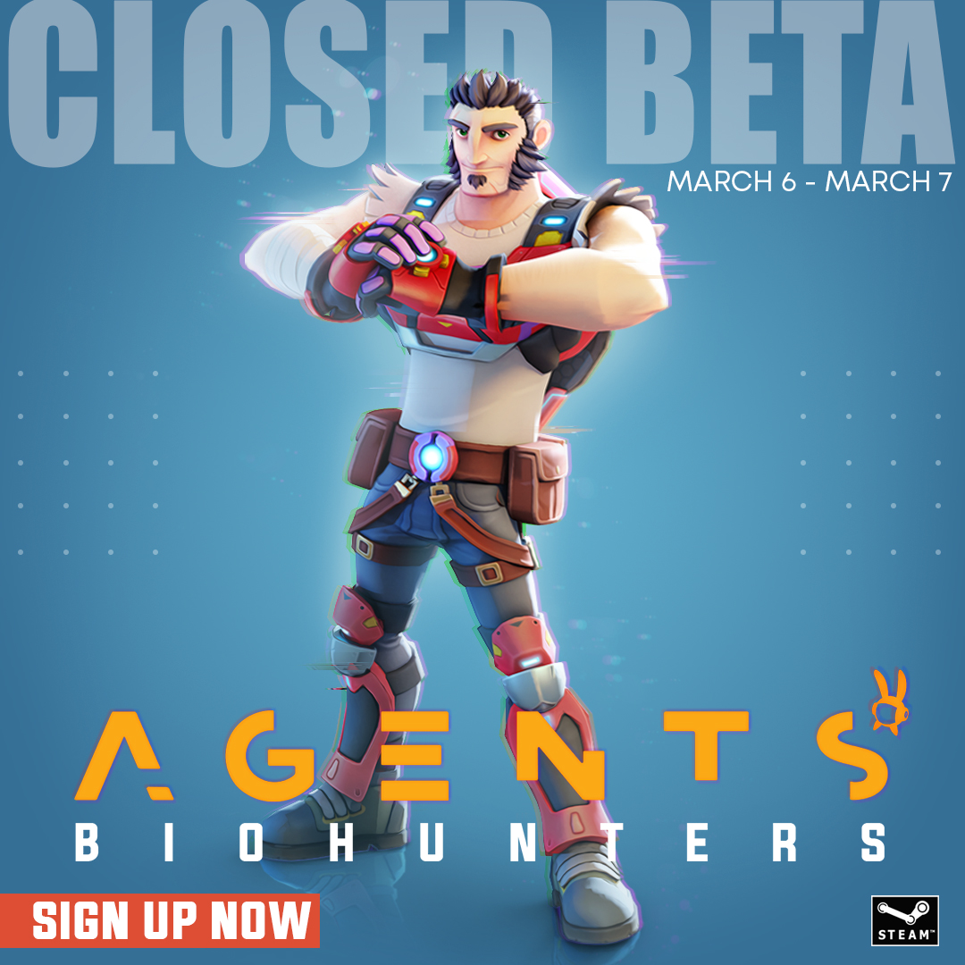 AgentsBiohunter's tweet photo. A NEW CLOSED BETA APPROACHES! 😲
💪 Cormac is ready to kick some butt. Are you?

📅🖊️ Save the Date:
- From March 6th to 7th  - 12:00 to 00:00 UTC 
(an entire 36 HOURS!) ⏲️

Sign Up Now! 📝 https://t.co/vDvU2nS4y9

#pc #gaming #beta #freetoplay
Retweets appreciated. 👇😊 https://t.co/UqblcfXlBT