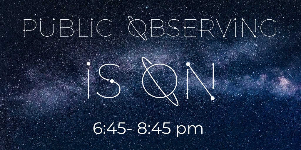 We hope to see you tonight!