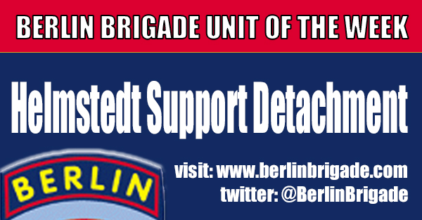 berlinbrigade's tweet photo. GREAT BIG BERLIN BRIGADE SHOUT OUT TO THE FORMER MEMBERS OF

HELMSTEDT SUPPORT DETACHMENT

You are our BERLIN BRIGADE UNIT OF THE WEEK!

#BerlinBrigade #BerlinCommand #HelmstedtSupportDetachment #ColdWar #USArmy #Veterans #AmericanSector #WestBerlin #CheckpointAlpha #WestGermany https://t.co/9ZJtfrgs5Q