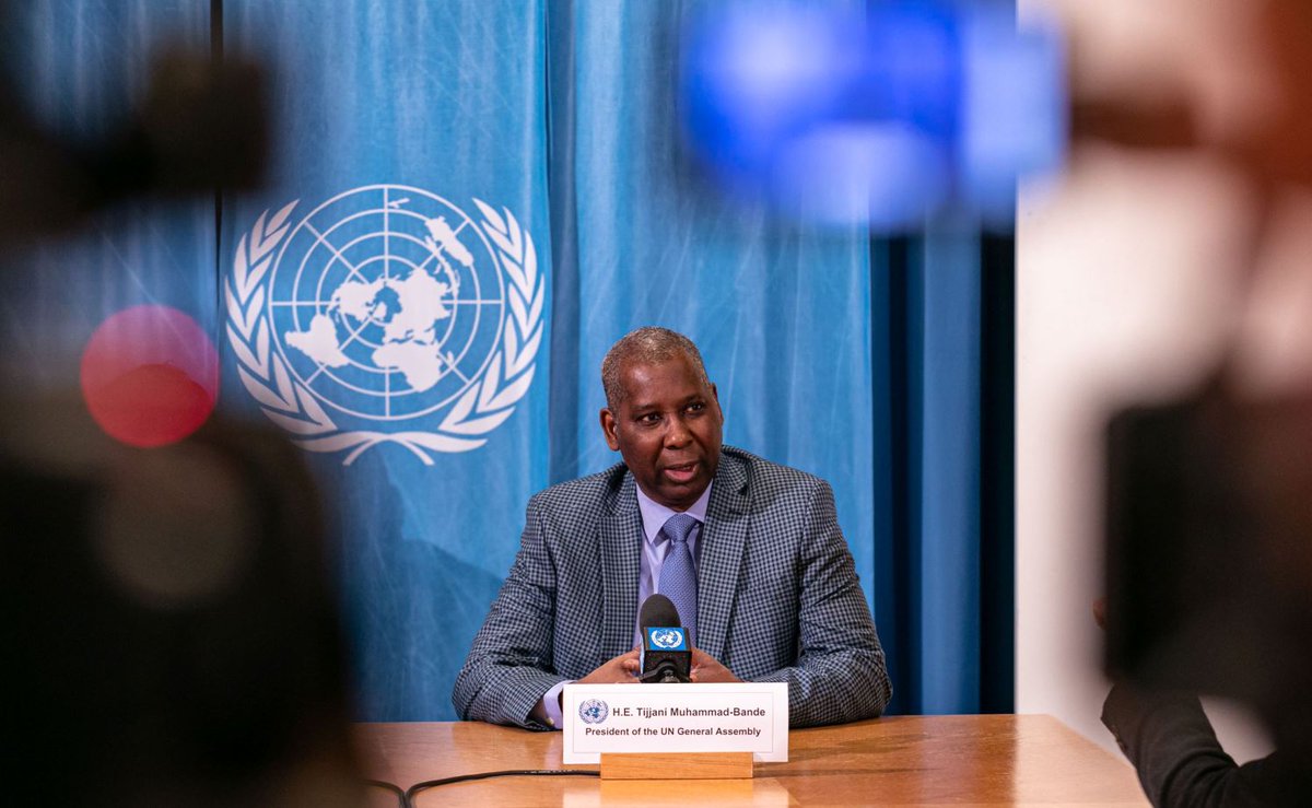UN_PGA's tweet photo. There is nothing more urgent than ensuring that all human beings, no matter their belief, gender, economic condition, or other status, are able to live in dignity. It is in ensuring this, that the work of the @UN is crucial. 
#FridayFeeling #UN75 https://t.co/5JX4QKpah9
