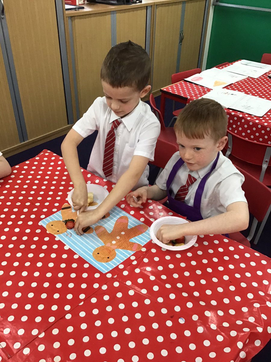 ClassOneMrsL1's tweet photo. The children did an excellent job today making their healthy fruit and vegetable salads. They used equipment safely to prepare their salads; they enjoyed eating them most of all. https://t.co/VeVvVyqiGQ