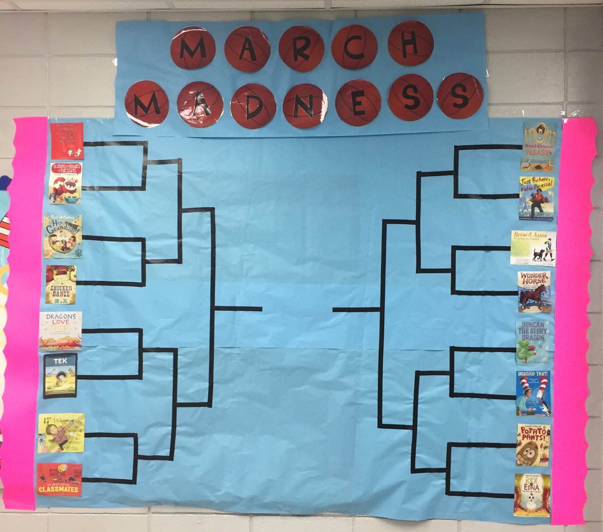 NSPanthers's tweet photo. Northside is ready for the March Madness book challenge. #NSReads https://t.co/v9swgVNA4X
